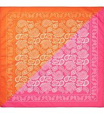 Mads Nørgaard Tørklæde - Soft Cotton Paisley - Pink/Orange