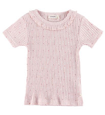 Lil' Atelier T-shirt - Rib - NmfHulla - Peach Blush