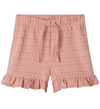 Lil' Atelier Shorts - NmfJamla - Misty Rose m. hulmønster