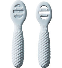 Jack o Juno Babyskeer - Silikone - 2-pak - Bubble - Glacier Grey