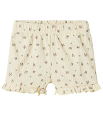 Name It Shorts - NbfJannis - Bleached Sand m. Blomster