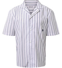 Hound Skjorte - Striped - White/Navy