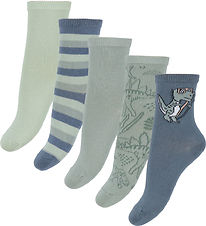 Name It Strømper - 5-Pak - NmmVagn - Blue Mirage