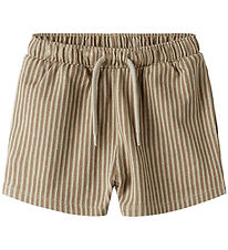 Name It Shorts - Striped - NmmHaris - Irish Cream