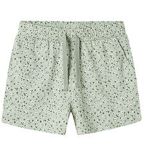 Name It Shorts - Noos - NkfVigga - Aqua Gray/Floral