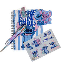 Disney Stitch Skrivesæt m. Kuglepen, Blyant & Notesbog