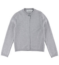Hound Cardigan - Strik - One Button - Light Grey Melangé