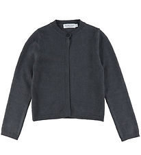 Hound Cardigan - Strik - One Button - Dark Grey Melangé
