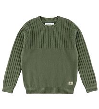 Calvin Klein Bluse - Strik - Dusty Olive