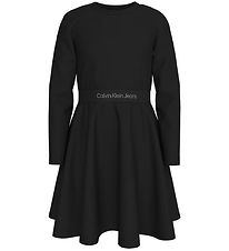 Calvin Klein Kjole - Logo Tape - Sort