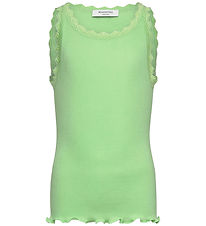 Rosemunde Top - Rib - Modal - Balta - Pistachio Green