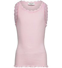 Rosemunde Top - Rib - Modal - Balta - Pink-a-Boo
