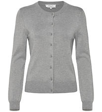 Rosemunde Cardigan - Strik - Denise - Light Grey Melange