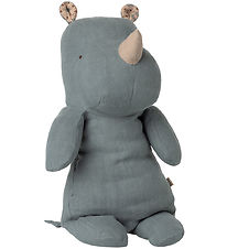Maileg Bamse - Safari Friends - Næsehorn - Medium - Støvet Blå