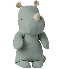 Maileg Bamse - Safari Friends - Næsehorn - Lille - Støvet Blå