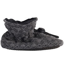 Melton Futter - Quiltet - Dark Grey Melange