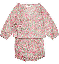 Lalaby Sæt - Bluse/Bloomers - Wilma - Pink Betsy