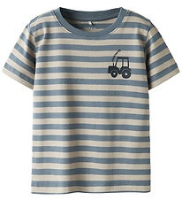 Name It T-shirt - NmmJamoe - Pure Cashmere/Blue Mirage