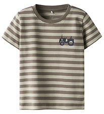 Name It T-shirt - NmmJamoe - Pure Cashmere/Walnut
