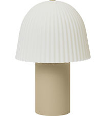 Ferm Living Lampe - Frill Portable Lamp - Cashmere/White