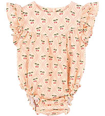 Konges Sløjd Sommerdragt - Musselin - Coco - Cherry Pink Motif