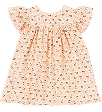 Konges Sløjd Kjole - Musselin - Coco - Cherry Pink Motif