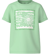 Name It T-shirt - NkmVux - Honeydew/Square Beach