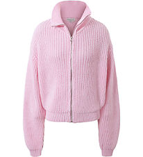 Hound Bluse m. Lynlås - Strik - Light Pink