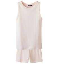 LMTD Nattøj - NlfNomina - Shorts/Undertrøje - Pink Marshmallow