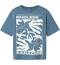 Name It T-shirt - NkmJarvu - Blue Mirage