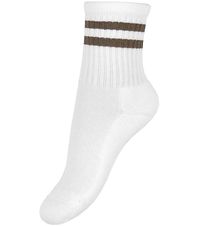 Name It Strømper - NkmJans - Bright White/Walnut