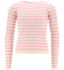 Hound Bluse - Strik - Stripe Knit - Light Pink