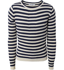 Hound Bluse - Strik - Stripe Knit - Grey