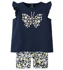 Name It Shortssæt - NmfVayana - Shorts/T-shirt - Navy Blazer