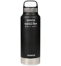 Sistema Termoflaske - Stainless Steel - 1L - Sort