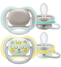 Philips Avent Sut - 2-pak - Ultra Air - Day & Night - Grå