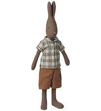 Maileg Bamse - Hare - Str. 3 - 46 cm - Skjorte og Shorts Brun