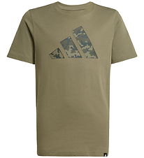 adidas Performance T-Shirt - J CAMO T - Olive