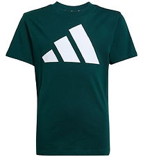 adidas Performance T-Shirt - J BL TEE 160 - AURIVY/WHITE