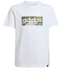 adidas Performance T-Shirt - B CAMO LIN - Hvid