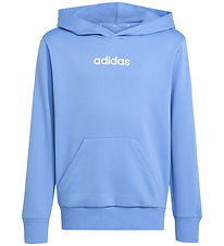 adidas Performance Hættetrøje - J LIN FL HD - Blufus/White