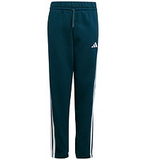 adidas Performance Sweatpants - J 3S FL PT 280 - AURIVY/WHITE adidas Performance Sweatpants - J 3S FL PT 280 - AURIVY/WHITE