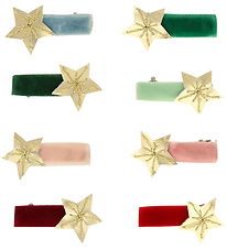 Meri Meri Hårclips - 8-pak - 3,5 cm - Gold Star