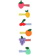 Meri Meri Hårclips - 6-pak - 4 cm - Fruit
