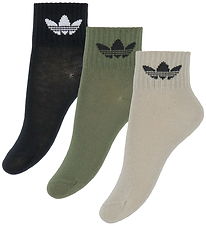 adidas Originals Ankelstrømper - 3-pak - Stokha/Focoli/Black