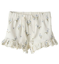 Lil Atelier Shorts - NbfGayo - Coconut Milk/Forget Me Not