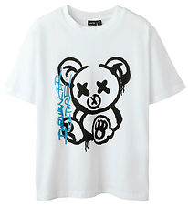 LMTD T-Shirt - NlmBear - Bright White/Black Print