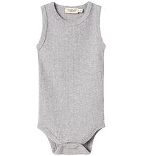 MarMar Body u/æ - Rib - Sleeveless - Noos - Light Grey Melange