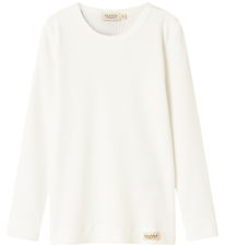 MarMar Bluse - Rib - Plain - Noos - Gentle White