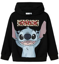 Name It Hættetrøje - NkfJixiri - Stitch - Black